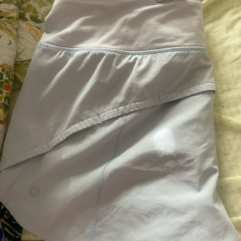 Lululemon speed up shorts daydream blue size 8